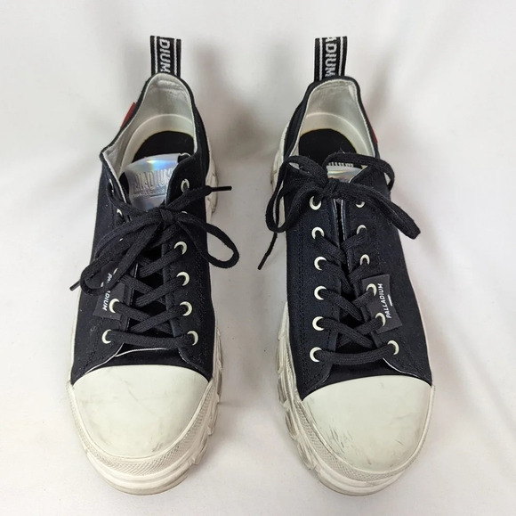 Palladium 10 Revolt Lo TX Platform Lug Sole chunky Platform Sneakers Lace Shoes - Picture 8 of 16